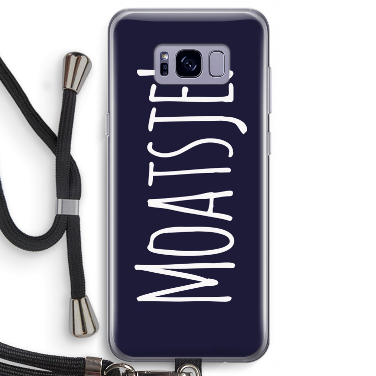 Moatsje!: Samsung Galaxy S8 Transparant Hoesje met koord