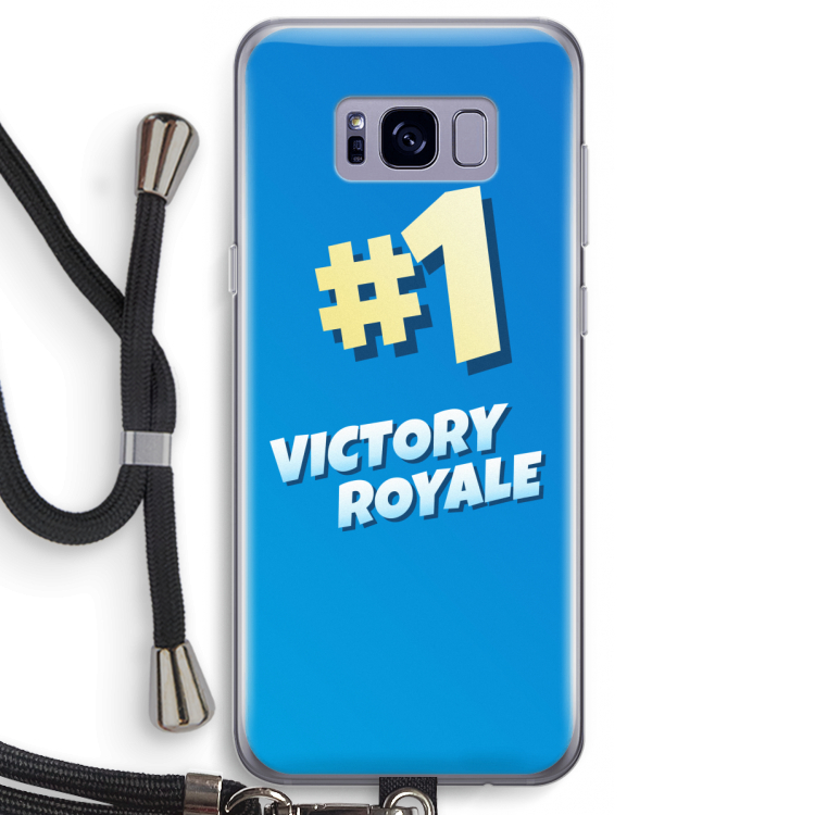 Victory Royale: Samsung Galaxy S8 Transparant Hoesje met koord
