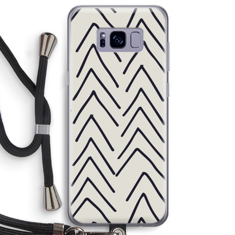 Marrakech Arrows: Samsung Galaxy S8 Transparant Hoesje met koord