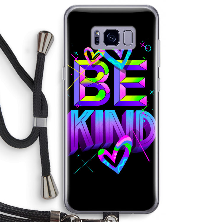 Be Kind: Samsung Galaxy S8 Transparant Hoesje met koord
