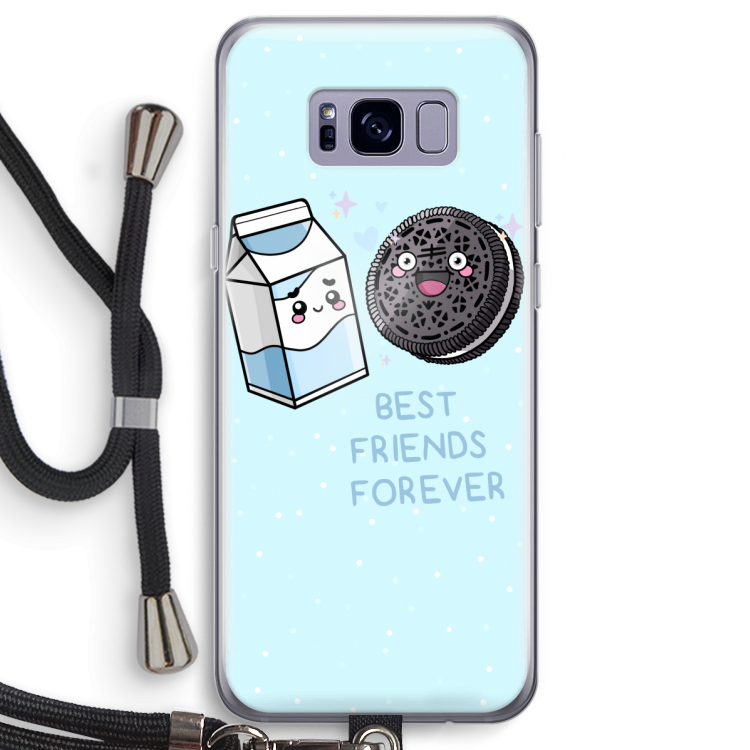 Best Friend Forever: Samsung Galaxy S8 Transparant Hoesje met koord