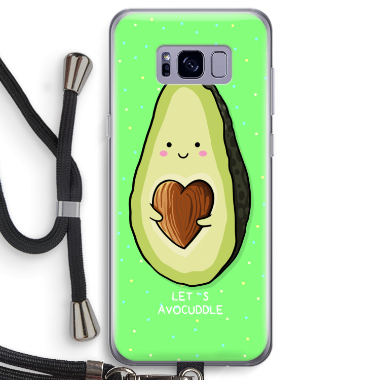 Avocuddle: Samsung Galaxy S8 Transparant Hoesje met koord