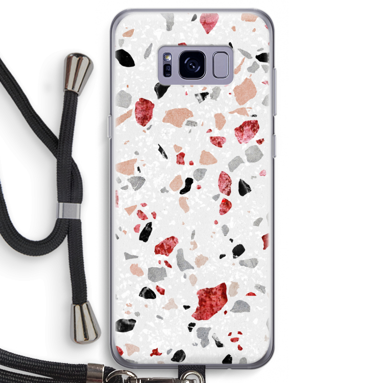 Terrazzo N°12: Samsung Galaxy S8 Transparant Hoesje met koord