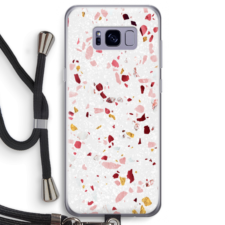 Terrazzo N°9: Samsung Galaxy S8 Transparant Hoesje met koord