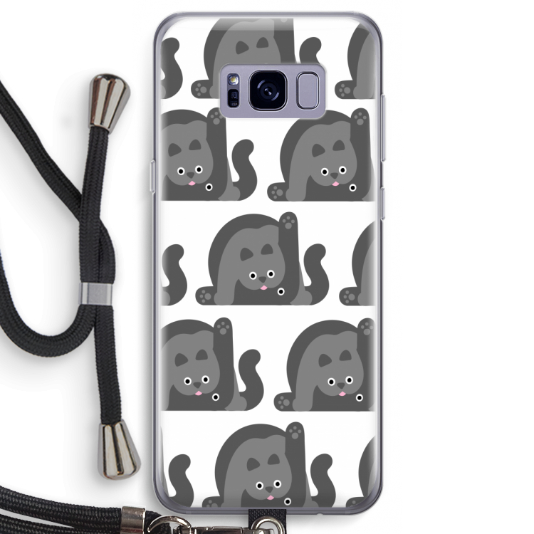 Cats: Samsung Galaxy S8 Transparant Hoesje met koord