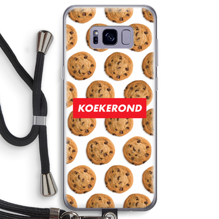Koekerond: Samsung Galaxy S8 Transparant Hoesje met koord