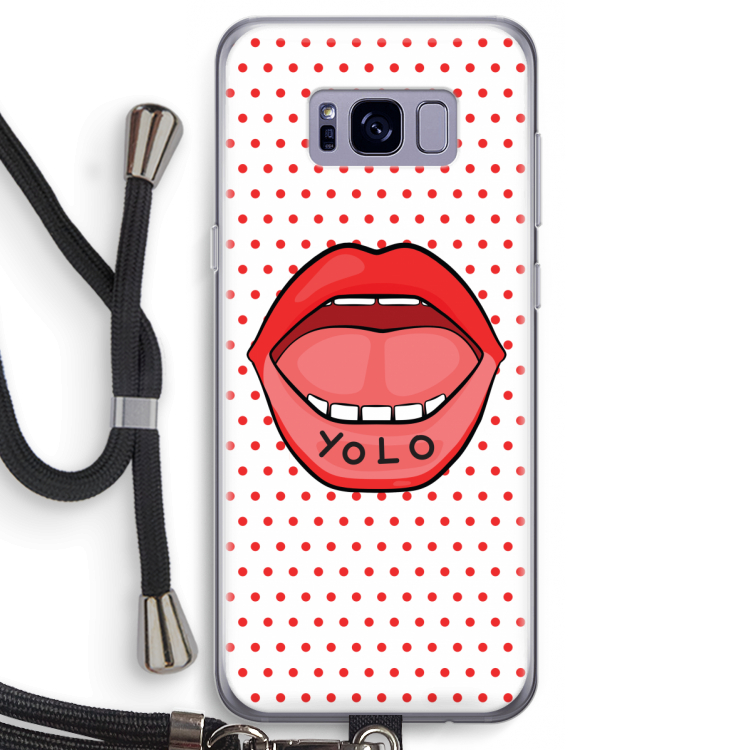 Yolo Denise: Samsung Galaxy S8 Transparant Hoesje met koord