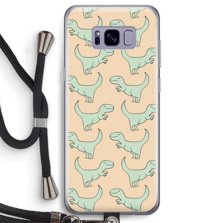 Dinos: Samsung Galaxy S8 Transparant Hoesje met koord