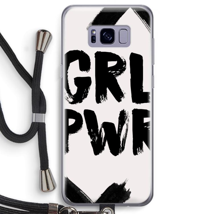 Girl Power #2: Samsung Galaxy S8 Transparant Hoesje met koord