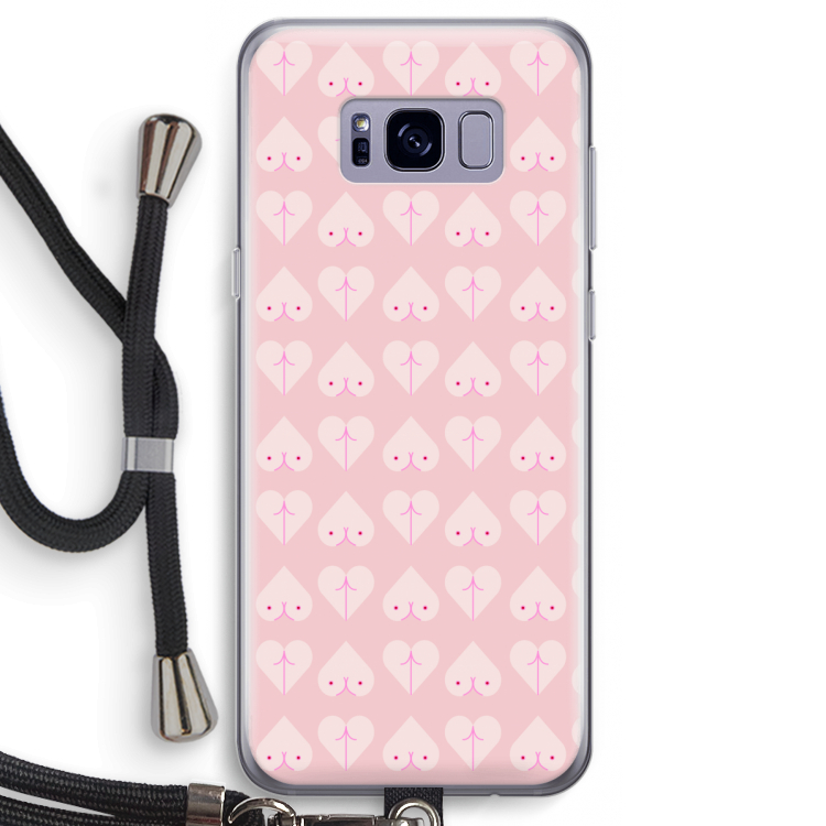 Ass 'n Titties: Samsung Galaxy S8 Transparant Hoesje met koord