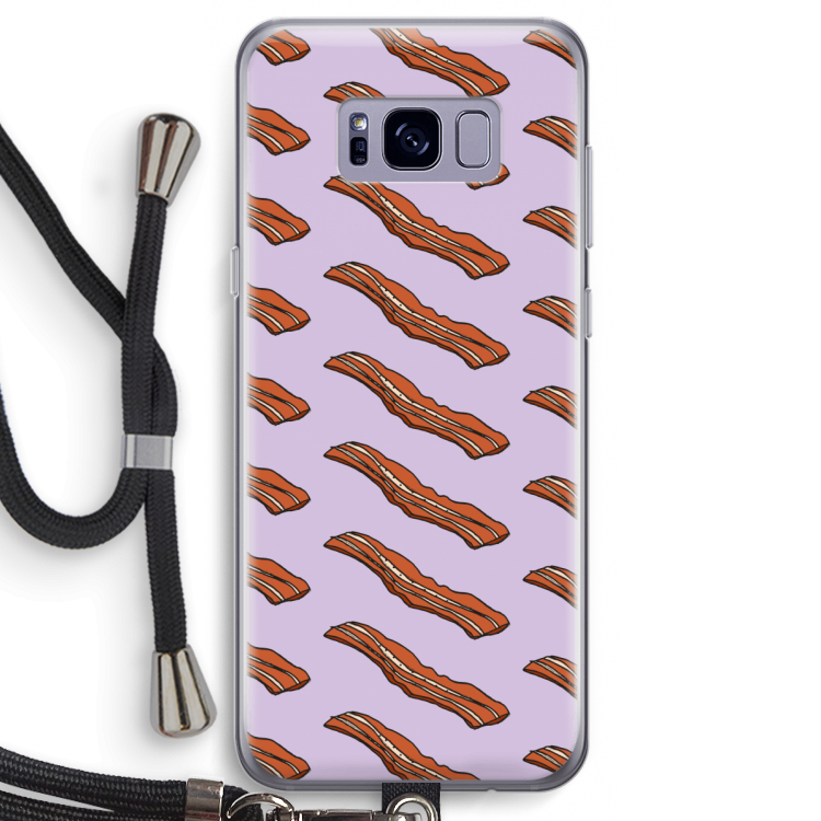 Bacon to my eggs #2: Samsung Galaxy S8 Transparant Hoesje met koord