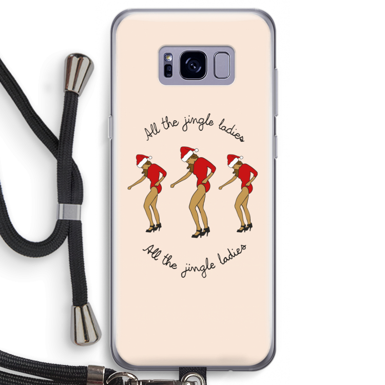 Jingle Ladies: Samsung Galaxy S8 Transparant Hoesje met koord