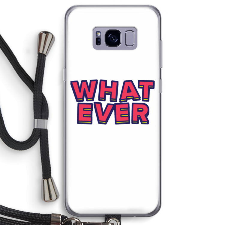Whatever: Samsung Galaxy S8 Transparant Hoesje met koord