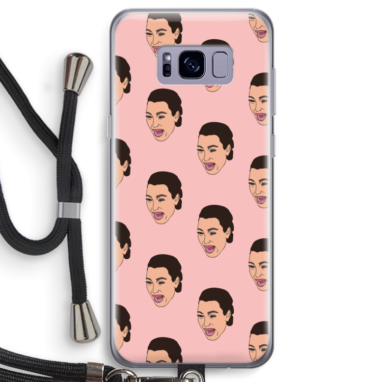 Ugly Cry Call: Samsung Galaxy S8 Transparant Hoesje met koord