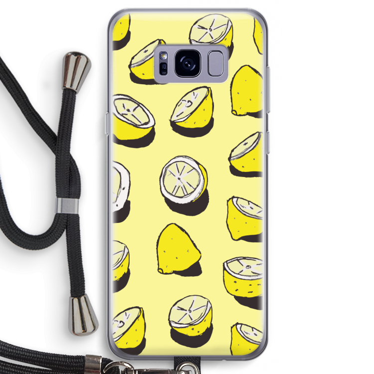When Life Gives You Lemons...: Samsung Galaxy S8 Transparant Hoesje met koord