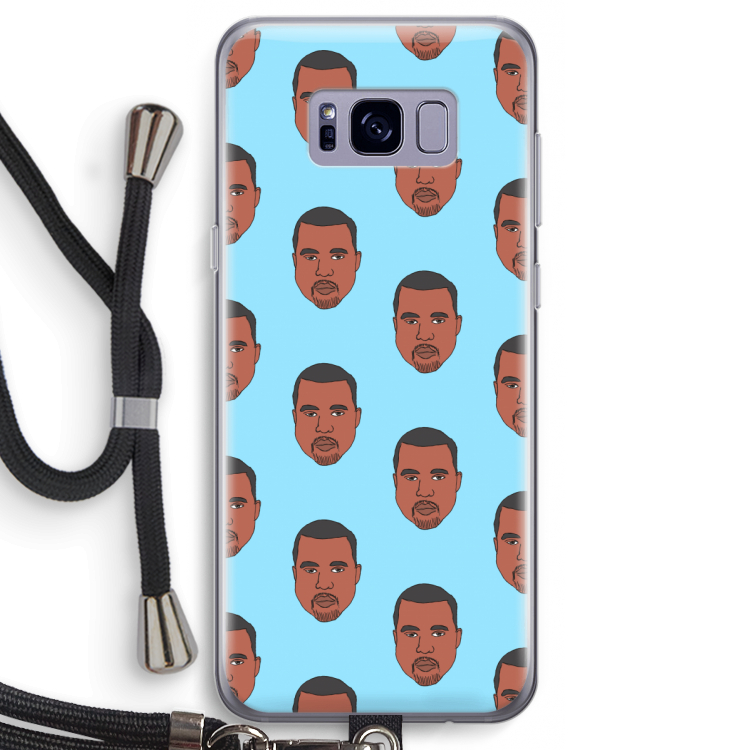 Kanye Call Me?: Samsung Galaxy S8 Transparant Hoesje met koord