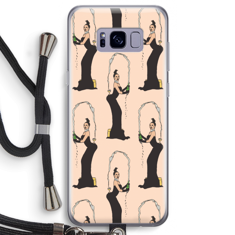 Pop Some Kim: Samsung Galaxy S8 Transparant Hoesje met koord