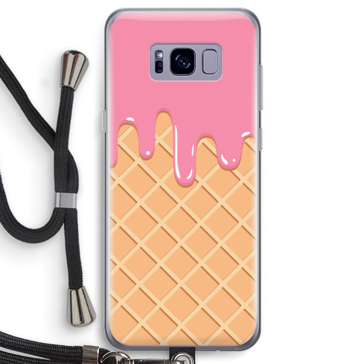 Ice cream: Samsung Galaxy S8 Transparant Hoesje met koord