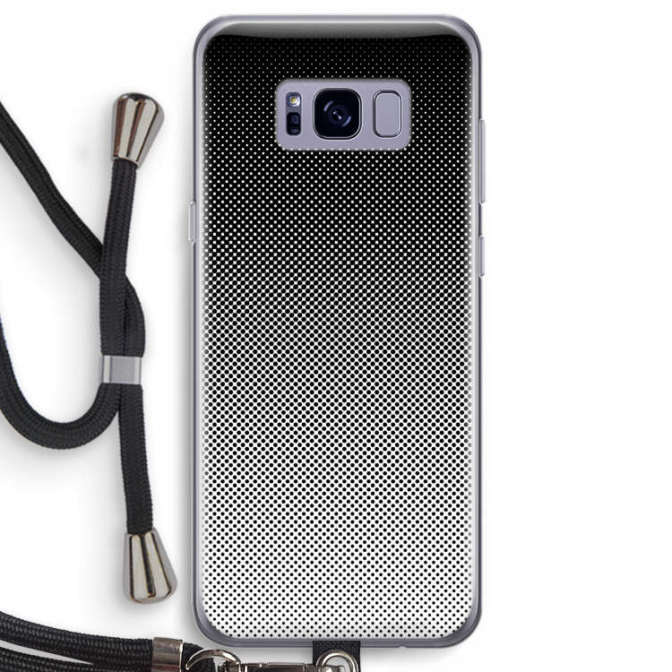 Musketon Halftone: Samsung Galaxy S8 Transparant Hoesje met koord