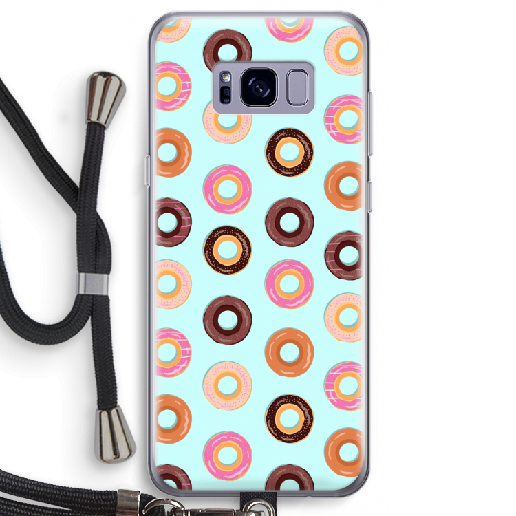 Donuts: Samsung Galaxy S8 Transparant Hoesje met koord