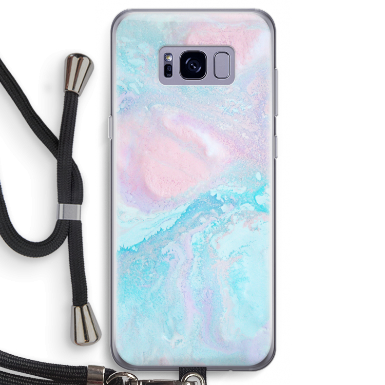 Fantasie pastel: Samsung Galaxy S8 Transparant Hoesje met koord