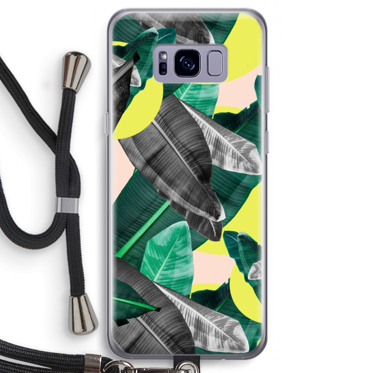 Fantasie jungle: Samsung Galaxy S8 Transparant Hoesje met koord