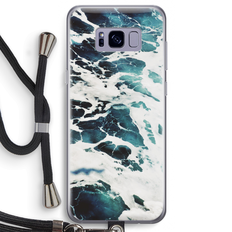 Golven: Samsung Galaxy S8 Transparant Hoesje met koord