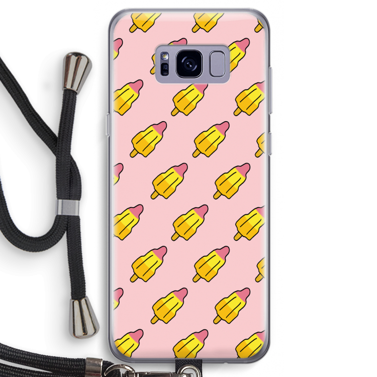 Waterijsjes: Samsung Galaxy S8 Transparant Hoesje met koord