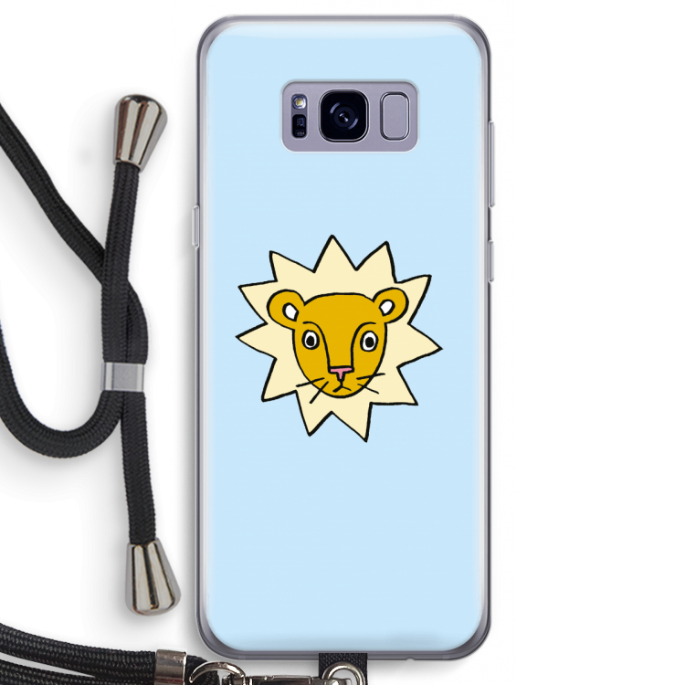 Kleine leeuw: Samsung Galaxy S8 Transparant Hoesje met koord