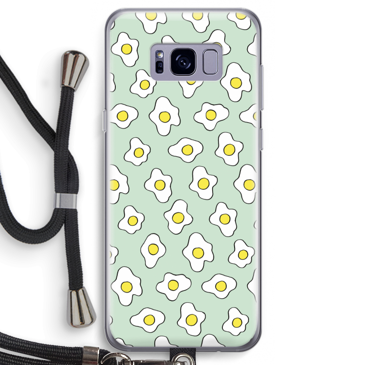 Spiegeleitjes: Samsung Galaxy S8 Transparant Hoesje met koord