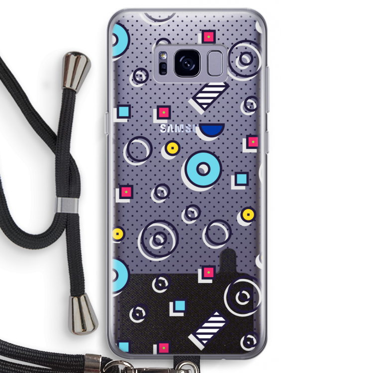 8-bit N°9: Samsung Galaxy S8 Transparant Hoesje met koord