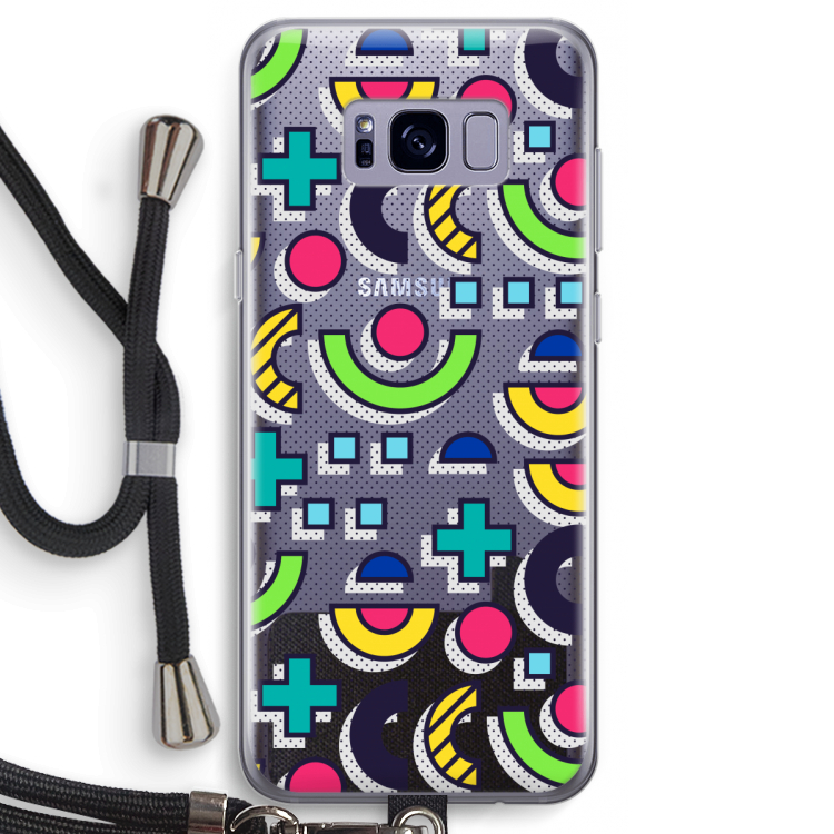 8-bit N°6: Samsung Galaxy S8 Transparant Hoesje met koord