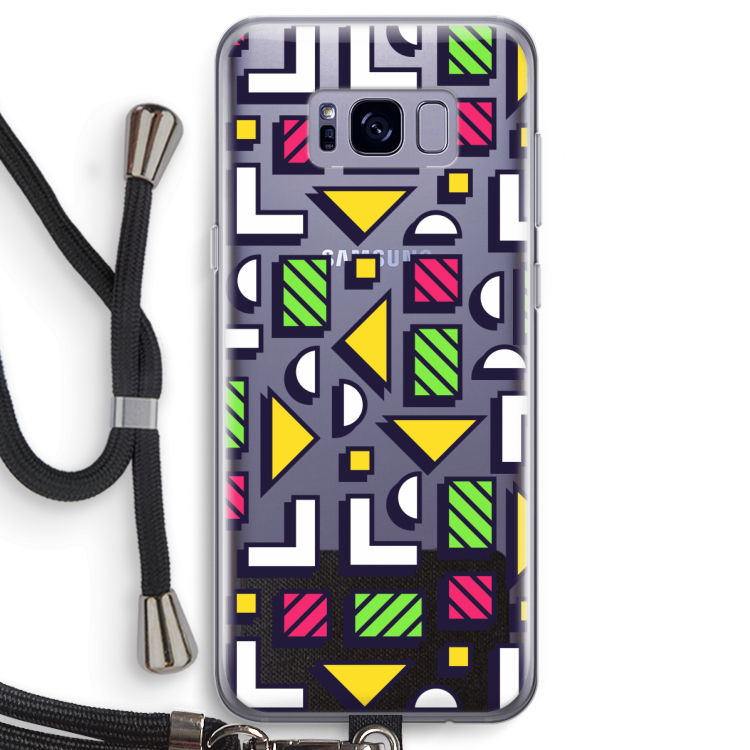 8-bit N°4: Samsung Galaxy S8 Transparant Hoesje met koord
