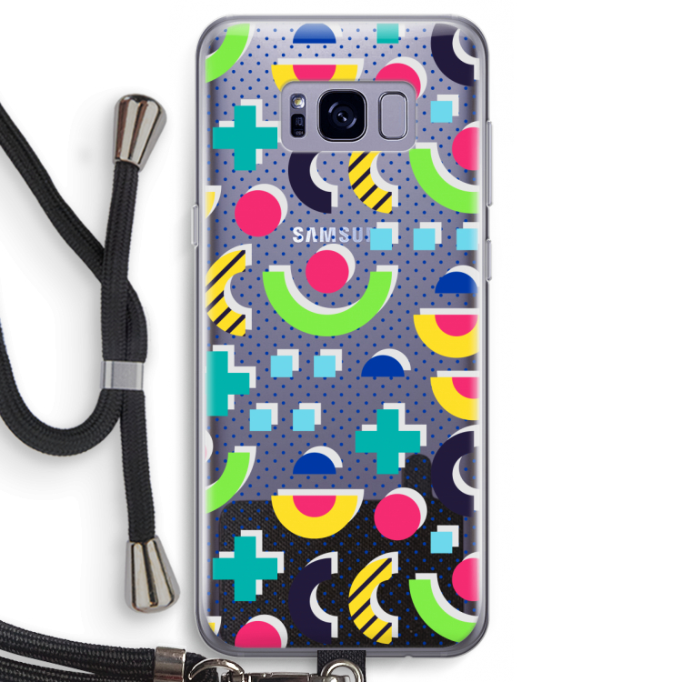 8-bit N°1: Samsung Galaxy S8 Transparant Hoesje met koord