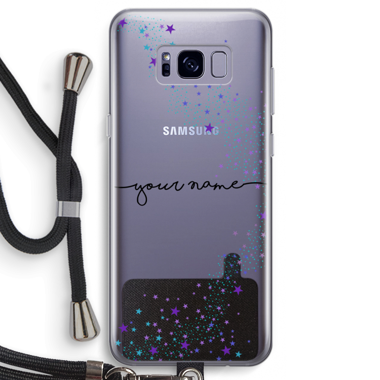 Sterren: Samsung Galaxy S8 Transparant Hoesje met koord