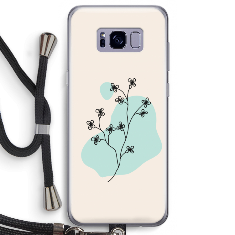 Love your petals: Samsung Galaxy S8 Transparant Hoesje met koord