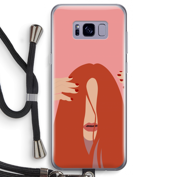 Woke up like this: Samsung Galaxy S8 Transparant Hoesje met koord