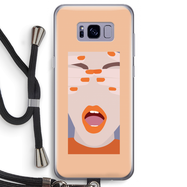 Surprise: Samsung Galaxy S8 Transparant Hoesje met koord