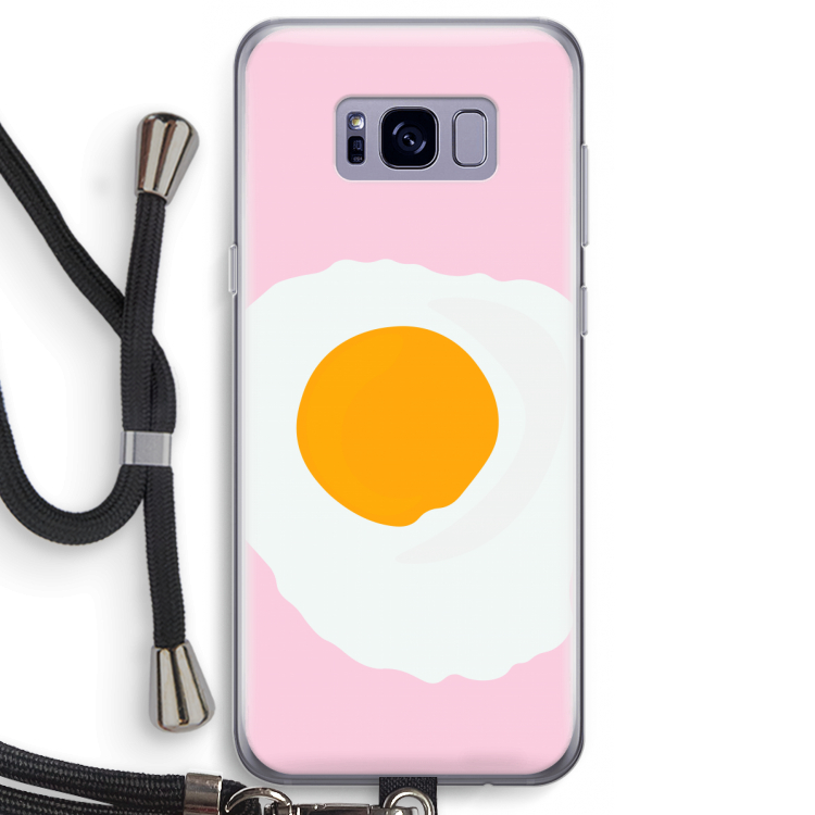 Sunny side up: Samsung Galaxy S8 Transparant Hoesje met koord