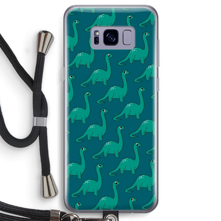 Diplodocus: Samsung Galaxy S8 Transparant Hoesje met koord