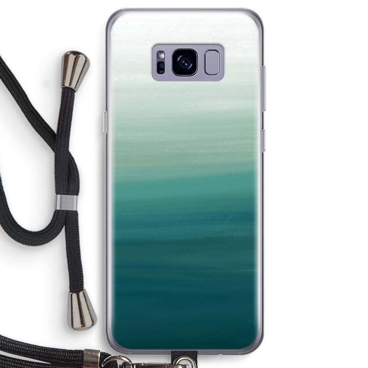 Ocean: Samsung Galaxy S8 Transparant Hoesje met koord