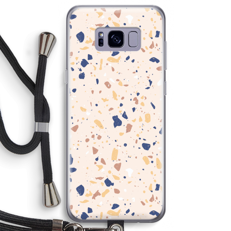 Terrazzo N°23: Samsung Galaxy S8 Transparant Hoesje met koord