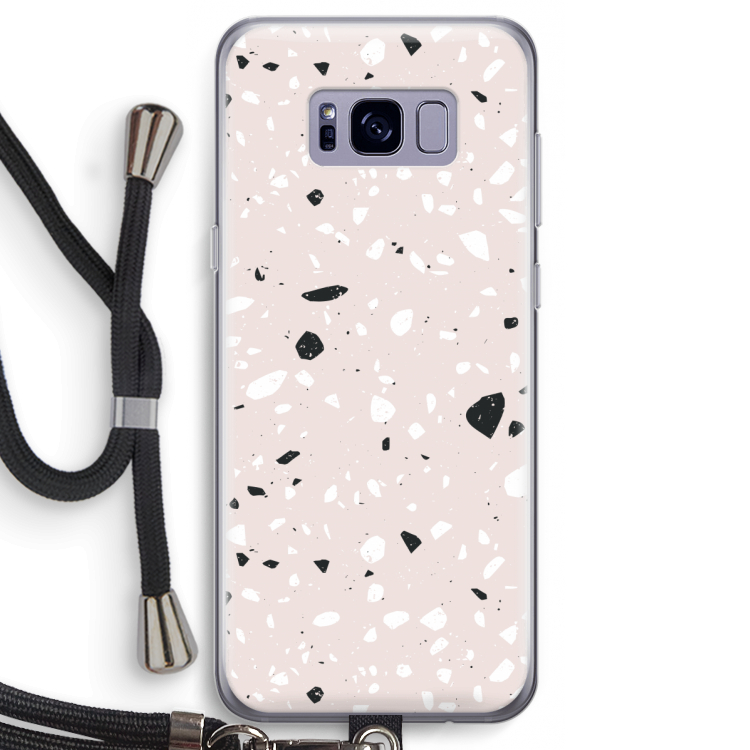 Terrazzo N°20: Samsung Galaxy S8 Transparant Hoesje met koord