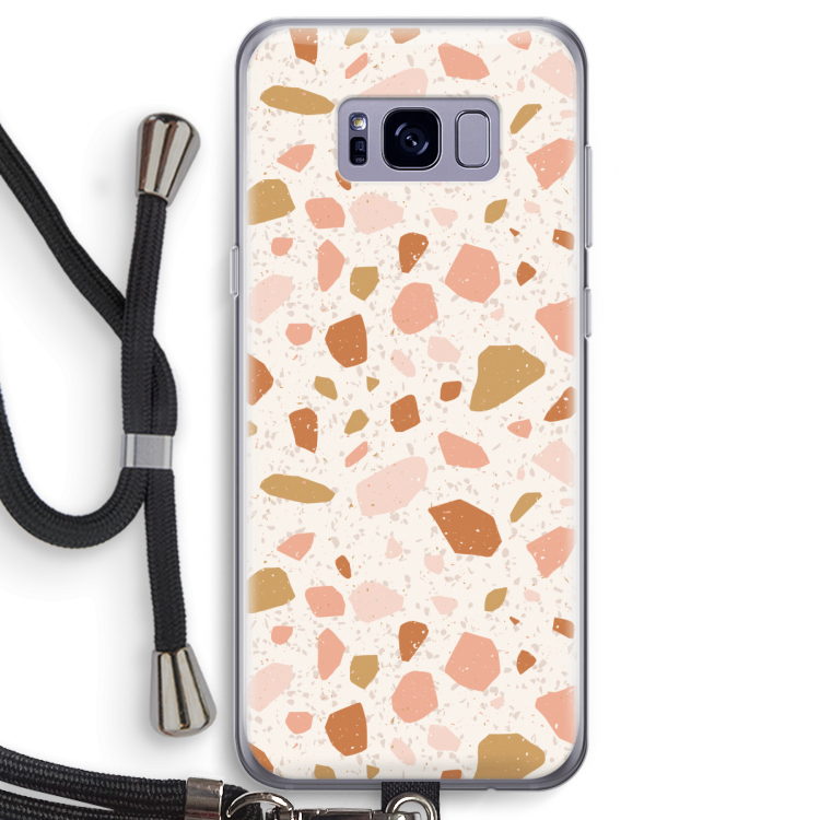 Terrazzo N°18: Samsung Galaxy S8 Transparant Hoesje met koord