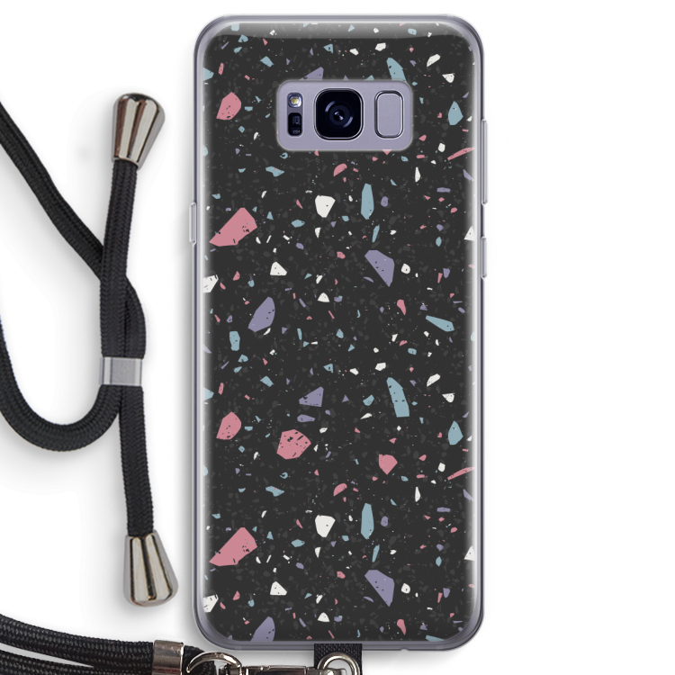 Terrazzo N°16: Samsung Galaxy S8 Transparant Hoesje met koord