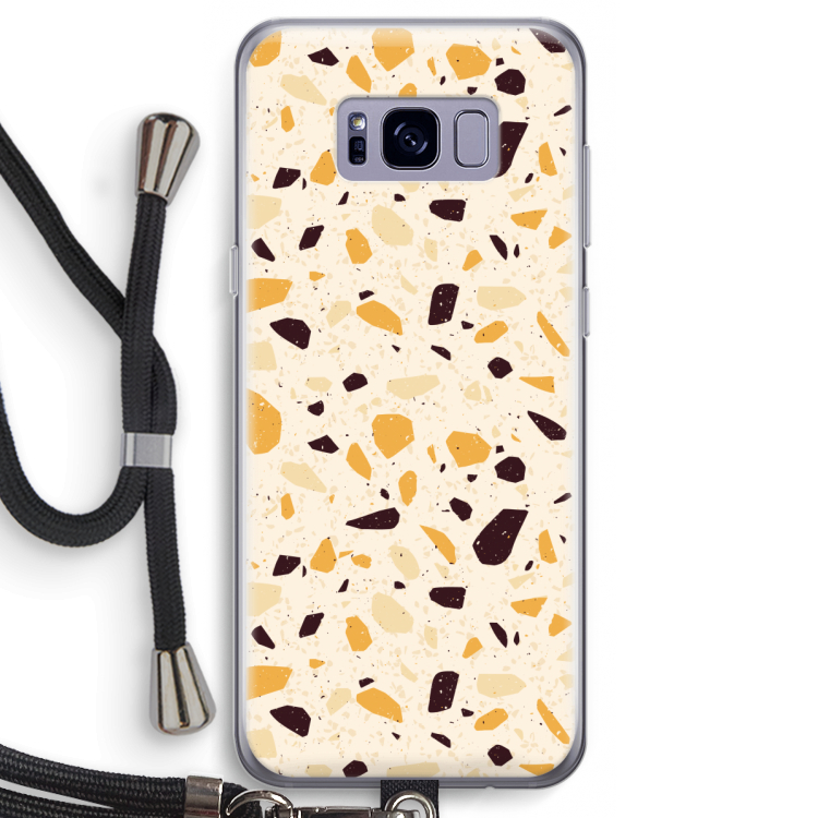 Terrazzo N°13: Samsung Galaxy S8 Transparant Hoesje met koord