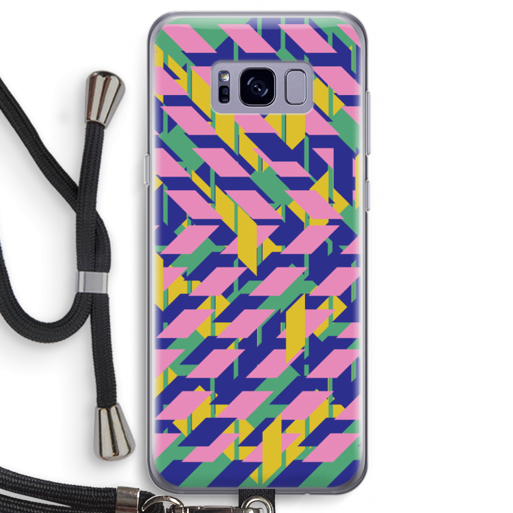 Skew Blush 1: Samsung Galaxy S8 Transparant Hoesje met koord