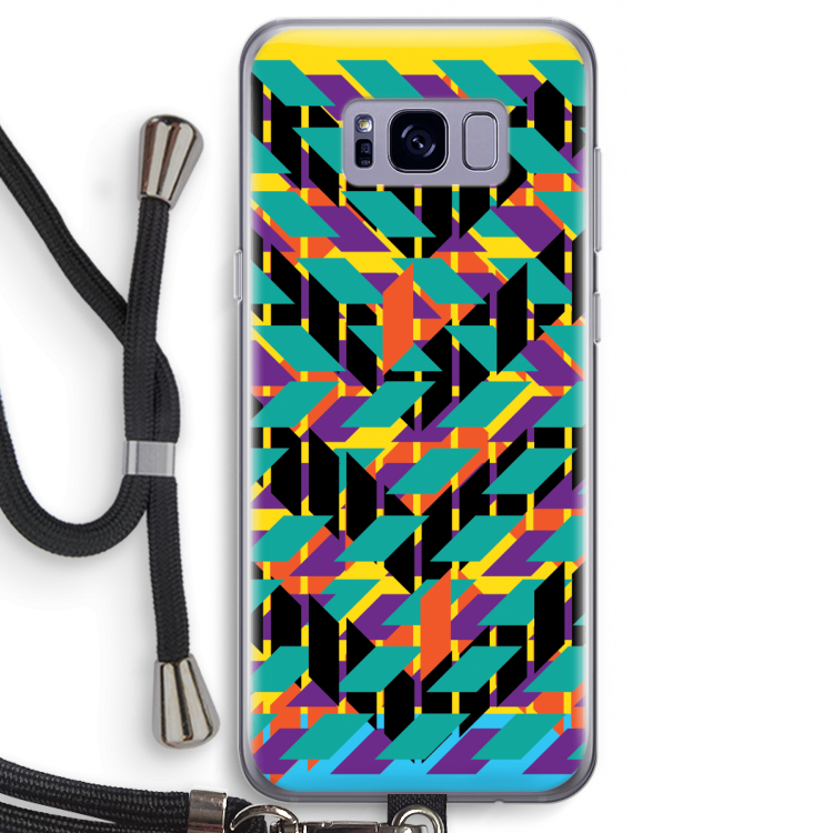 Skew Bee 1: Samsung Galaxy S8 Transparant Hoesje met koord