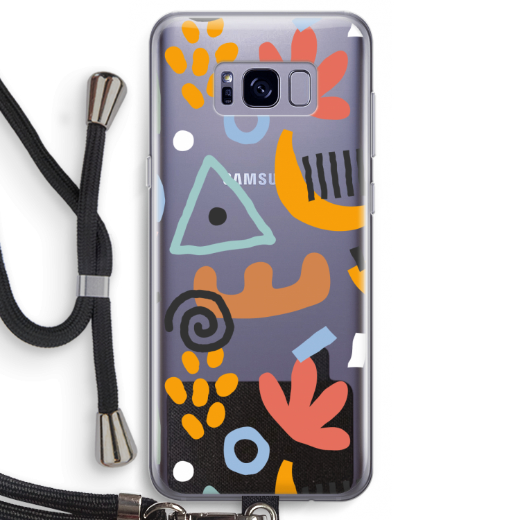 Abstract: Samsung Galaxy S8 Transparant Hoesje met koord