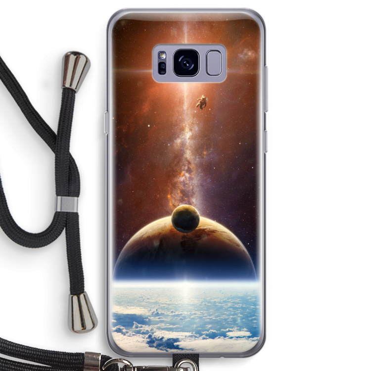 Omicron 2019: Samsung Galaxy S8 Transparant Hoesje met koord
